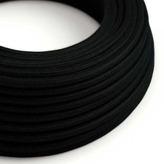 czarny kabel tekstylny do lampy
